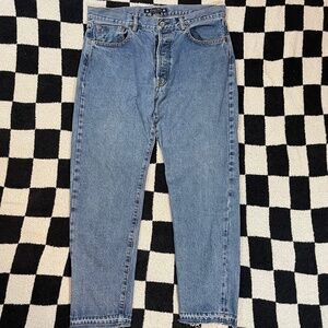 sasquatch fabrix selvedge ventilation denim jeans size large size 37 japan